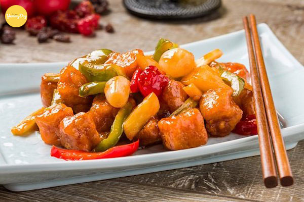 Thịt heo xào chua ngọt